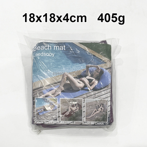 Joyee, venta al por mayor, cómoda alfombra de <span class=keywords><strong>playa</strong></span> inflable flocada impermeable con respaldo, alfombrillas inflables, <span class=keywords><strong>almohada</strong></span> inflable - Product Image 6