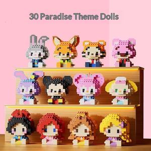 Compatible avec les blocs de construction Panda Strawberry Bear Cartoon Doll, en plastique ABS, 40 pièces, emballage en boîte de couleur, pour enfants - Product Image 4