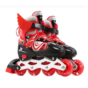 Fashion big size cool design inline roller skate shoes for adults with light