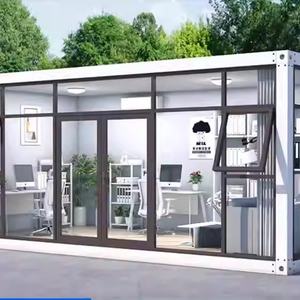 Tienda Estructura de acero Habitación de vidrio al aire libre Cabina móvil Apple Cabina de alojamiento en casa Contenedor Sunshine Room Space Cabin - Product Image 6