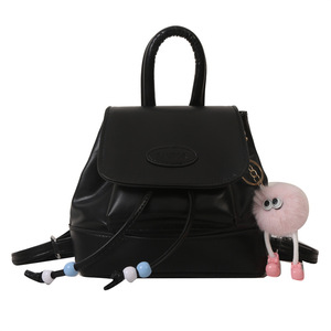 Nouveau <span class=keywords><strong>sac</strong></span> à <span class=keywords><strong>dos</strong></span> pour <span class=keywords><strong>femme</strong></span> en PU vintage, tendance automne, décontracté, simple, <span class=keywords><strong>petit</strong></span> <span class=keywords><strong>sac</strong></span> à <span class=keywords><strong>dos</strong></span> de voyage en polyester durable - Product Image 5