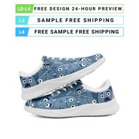 Chaussures de golf en gros OEM ODM, impression à la demande, logo personnalisé, nom personnalisé, uniforme d'équipe, baskets pour terrain gazonné FN062-25027153-1