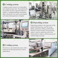 Bear Bar Soft Candy Bean Gummmy Gummy Depositor Make Machine Ligne de production de l'état des plantes pour Gummy