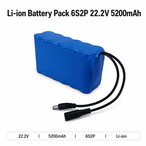Pack de batteries Li-ion 6S2P 22,2V 5200mAh, pack de batteries rechargeables haute tension 18650 avec connecteur pour drone - Product Image 6