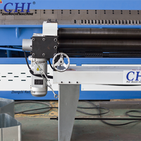 Machine à cintrer les plaques CNC, machine à cintrer à 3 rouleaux, cintreuse de tôles en acier inoxydable, machine pour conduits HVAC, machine automatique pour tôles