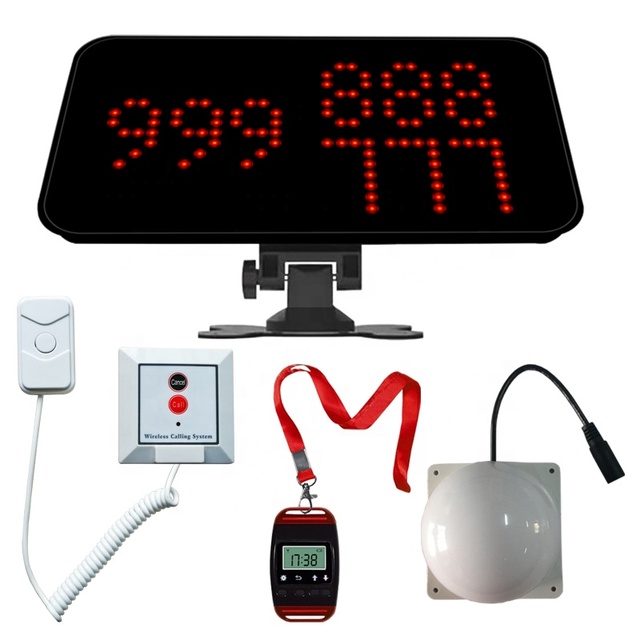 Wireless Nurse Call System Display Watch Pager Service Buzzer Corridor Light for Hospital Clinic Nursing Home Restaurant Hotel