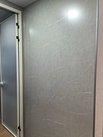 Panel de Pared de Mármol SPC de Plástico y Piedra, Resistente al Fuego y al Agua, con Revestimiento UV, Lámina de PVC para Baño, 4x8 pies, en Oferta