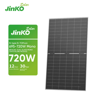 Panneau solaire Jinko 700W 720W, module photovoltaïque, cellule solaire mono, panneaux PV haute puissance pour l'énergie industrielle et commerciale