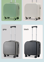 Valises à roulettes électroniques ABS+PC avec poignée télescopique, roues silencieuses et porte-gobelet/USB
