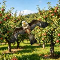 Cerf-volant répulsif simulateur d'aigle-faucon, à énergie éolienne, pour la protection des vergers, des fermes et des cultures, vente en gros