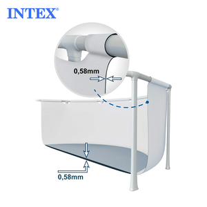Piscine hors sol rectangulaire à cadre <span class=keywords><strong>Prism</strong></span> <span class=keywords><strong>Intex</strong></span> 26790 d'origine, 4 m x 2 m x 1,22 m - Product Image 5