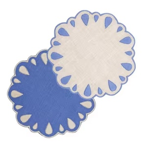 Venta al por mayor francés bordado servilleteros de algodón y <span class=keywords><strong>lino</strong></span> <span class=keywords><strong>para</strong></span> uso doméstico personalizable mantel de <span class=keywords><strong>lino</strong></span> - Product Image 5