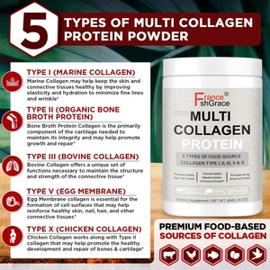 Collagène multi-peptides de haute qualité, extraits végétaux, soutiennent la santé de la peau, des cheveux et des ongles avec de la vitamine C, compléments de collagène en peptides - Product Image 5