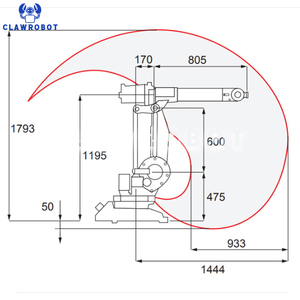 หุ่นยนต์เชื่อม CLAWROBOT ABB 6 แกน รับน้ำหนักได้ 5 กก. พร้อม PLC สำหรับงานเชื่อม MIG/TIG/Arc ท่อ หลังคา TPO และคานยื่น - Product Image 3