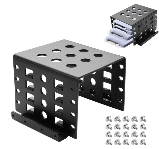 OEM Mounting Rack, Aluminum Hard Drive Storage Bracket, Mount Into Drive Bay Hard Disk Cage