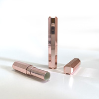 Nouveau style de tube vide de luxe pour baume à lèvres, emballage de rouge à lèvres or rose, livraison rapide