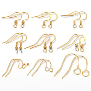 18K Gold Plated Classic Geometric S Shape <b>Earrings</b> <b>Hook</b> Jewelry Findings and Components Stainless Steel Jewelry Making - Product Image 2