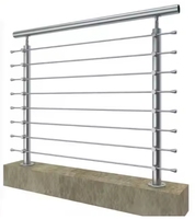Système de rampe d'escalier intérieure moderne en acier inoxydable INOX avec balustres, finition thermolaquée, installation facile en DIY