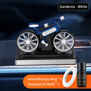 Purificateur d'air solaire rotatif pour vélo et voiture, parfum floral longue durée 31-60 jours, en plastique - Product Image 3