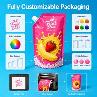 Sac d'emballage personnalisé avec emballage de buse Sac de liquide de liqueur de lait Sac d'emballage extérieur portable de qualité alimentaire Conception libre
