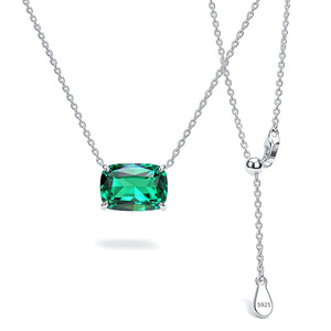 Collier Minimaliste Simple et Coloré avec Zircon Cubique Rond, Ovale ou Rectangulaire – Bijou Fin - Product Image 5
