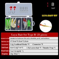 Équipement de pêche multi-spécifications, crankbait artificiel vairon popper vib kit d'appâts durs et souples pour la pêche
