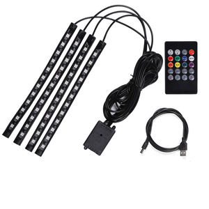 Kit d'éclairage LED multicolore pour intérieur de voiture avec contrôle par application, synchronisation musicale et étanchéité - Product Image 6