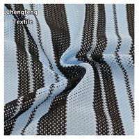 2365 #   Nouveau en stock : Tissu jacquard en maille teint en fil 100 % polyester respirant tricoté chaîne pour la confection de robes, t-shirts et maillots de bain pour femmes