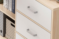 Bureau d'ordinateur en forme de L, bureau de maison ou de bureau avec tiroirs de rangement