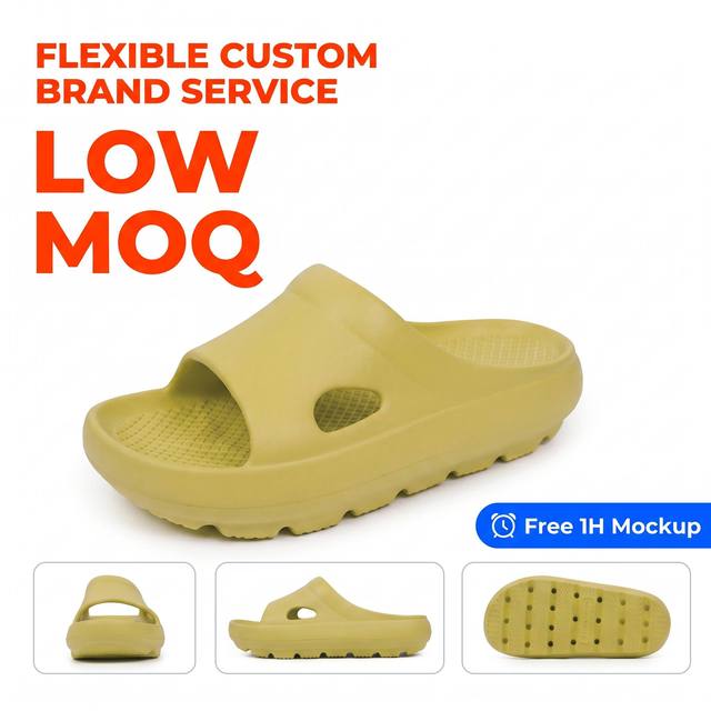 2026 Custom Logo Anti-Slippery EVA for Slippers with Height Increasing Waterproof Breathable Features for All Seasons