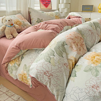 Ensemble de lit en gaze à bulles double couche de niveau mère et bébé de classe A de quatre pièces