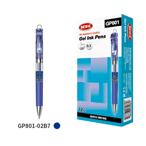 BEIFA GP801 <span class=keywords><strong>Penna</strong></span> Gel a <span class=keywords><strong>Inchiostro</strong></span> a Rapida Asciugatura con Punta Fine da 0,5 mm, 3 Colori, Alta Capacità, Scrittura Fluida, Extra Gel Pen - Product Image 3