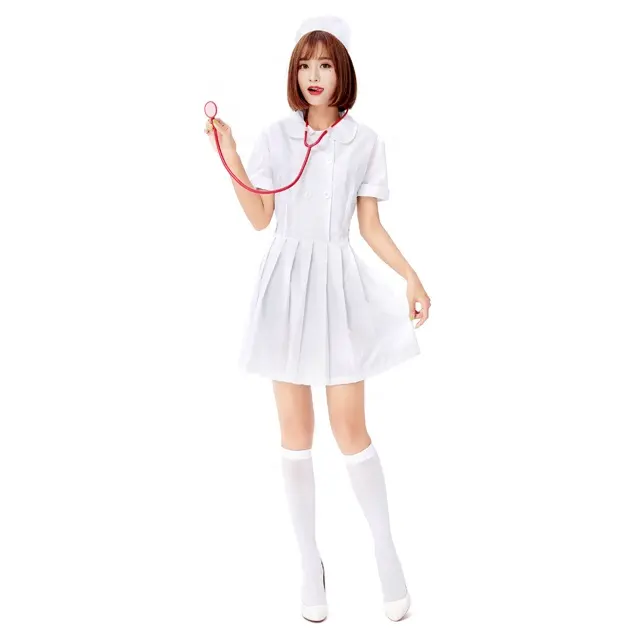 Высококачественный Женский маскарадный костюм, японские сексуальные костюмы медсестры