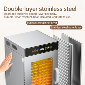 Energy Saving 18-Layer Stain Steel Food Dehydrator Intelligent Temperature Timer Control Use <b>Drying</b> Fruits Vegetables Meats - Product Image 2