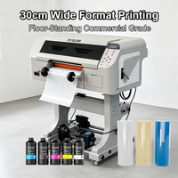 1. Imprimante DTF UV FGOLOR UV300MAX Eco, film A/B, 6 couleurs, encre blanche, machine d'impression pour étiquettes personnalisées, autocollants, t-shirts, cadeaux 2.