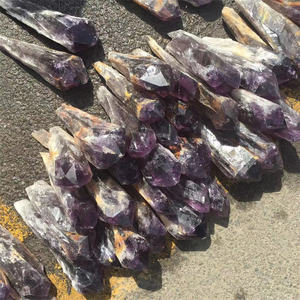 Hohe Qualität Erstaunlich Großer Amethyst Roh punkt Roh lila Amethyst Drachen zahn Zauberstab Punkte Zähne - Product Image 3