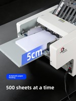 Machine à plier le papier entièrement automatique à grande vitesse BYON A3 ZY-A3/4-1 pour pliage croisé, double pliage et pliage en zigzag, usage industriel