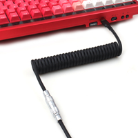 Kabel keyboard gulung USB YC8 kabel ekstensi keyboard aviator konektor kabel otg kabel tipe-c untuk keyboard dan mouse