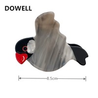 DOWELL Nouveauté : Pinces à cheveux pour femmes en acétate, motif oiseaux et pigeons, accessoires pour cheveux