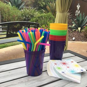 Gobelets personnalisés en plastique écologiques à changement de couleur, cannelés, 12oz-22oz, avec couvercle, pour shots et stades - Product Image 5