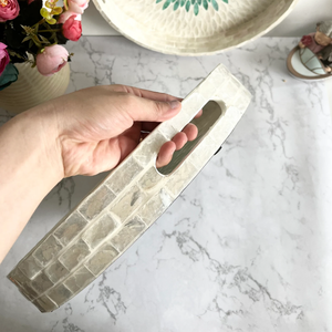 ถาดเสิร์ฟไข่มุกแม่ลูกแพร์ทำมือหรูหราใช้ตกแต่งแบบฝังมุกอเนกประสงค์ของขวัญบนโต๊ะรับประทานอาหารในห้องครัว - Product Image 5