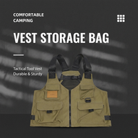 Sac à dos-veste 2-en-1 en tissu Oxford – Sac fourre-tout tactique convertible multifonctionnel et portable pour le camping et les activités de plein air
