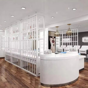 <span class=keywords><strong>M2</strong></span> Display White Style Beauty <span class=keywords><strong>Hair</strong></span> Salon <span class=keywords><strong>Design</strong></span> Soporte de exhibición Gabinete y estante Showcase para tienda de corte de pelo - Product Image 2