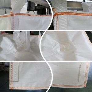 Sacs à déchets Hesheng Junk Big Bags L8 W4 H2.5feet à fond plat et ouverture supérieure, sacs de gestion des déchets de construction 3CUYD avec sangles - Product Image 3