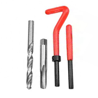 Kit de tarauds à main à cannelures spirales en acier inoxydable/acier rapide, résistant à la corrosion, avec boîte de rangement, modèle n° M2-M24