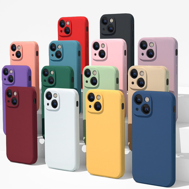 New Hot Sale 1.5MM Comfortable Touch Soft Matte TPU Mobile Cell Phone Cover Case for Iphone 14 13 Pro Max 11 12 MINI 6 7 8 Plus