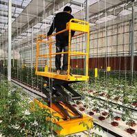 Plateforme élévatrice sur rail pour serre Seeda Orchard, chariot électrique à chenilles avec hauteur de levage réglable, garantie 1 an