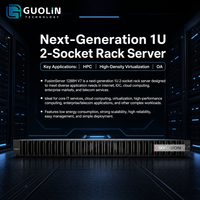 Server Rak FusionServer 1288H V7 Asli 1U Dual CPU Server Komputasi Kepadatan Tinggi Intel Xeon DDR5 PCIe 5.0 RAM NVMe