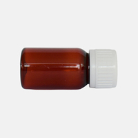 Bouteille en plastique PET de 30ml pour sirop contre la toux avec bouchon à vis CRC Fabricant de gros Produit bon marché de haute qualité