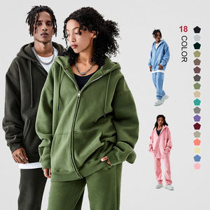 بيع بالجملة مخصص Gsm مزيج القطن الثقيل بذلة رياضية فارغة الشارع هوديي وسراويل رياضية للرجال - Product Image 1